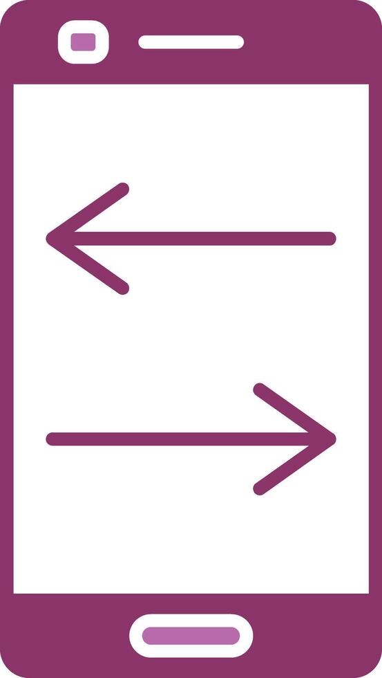 Transfer Glyph Two Colour Icon vector