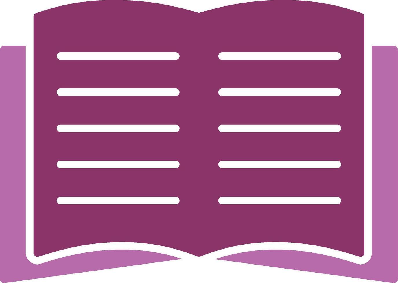 Book Glyph Two Colour Icon vector