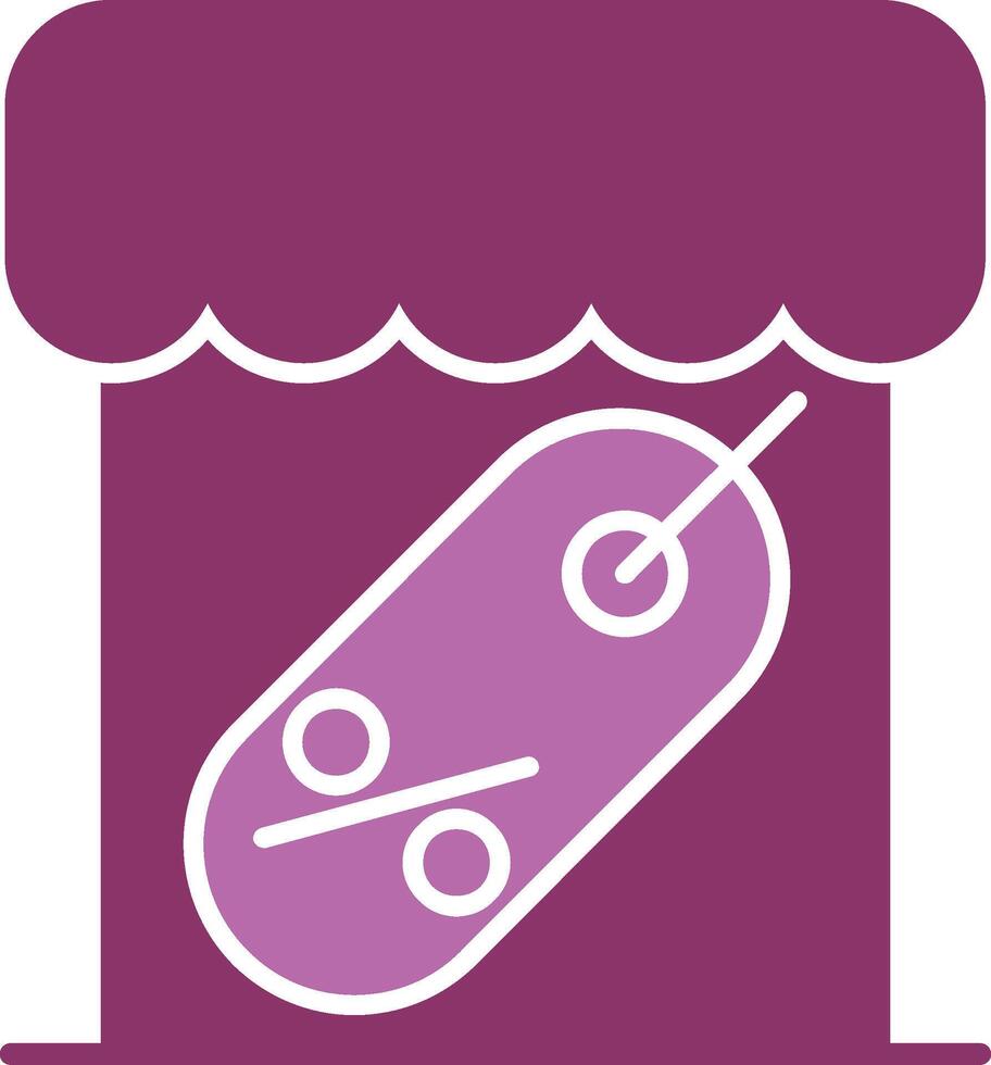 Marketplace Glyph Two Colour Icon vector