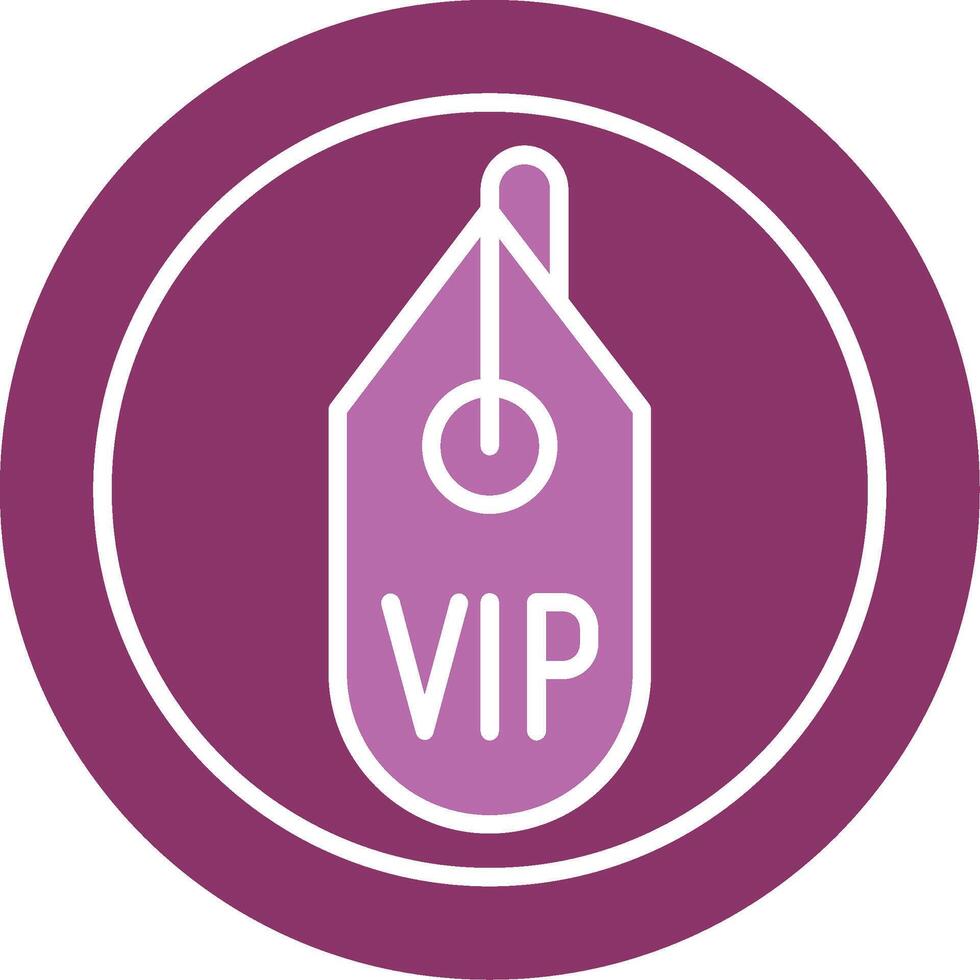 Vip Glyph Two Colour Icon vector