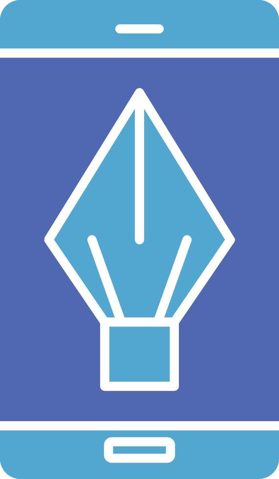 glyph two color icon vector