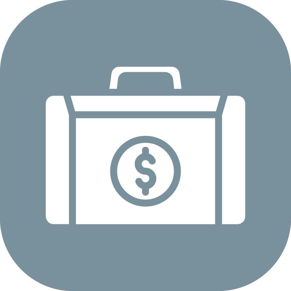 Cash Suitcase Vector Icon