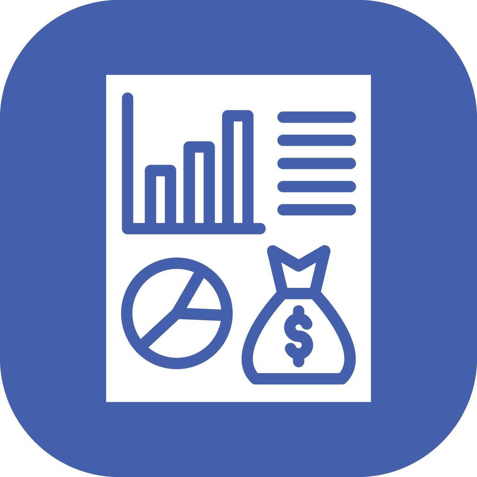Financial Report Vector Icon