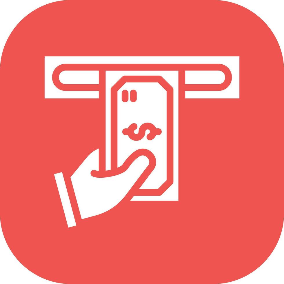 Cash Withdrawal Vector Icon