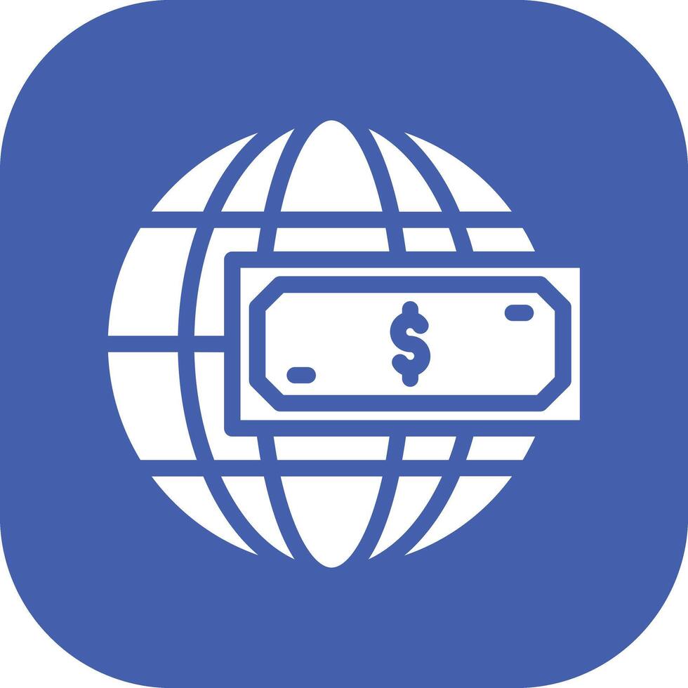 global moneda vector icono