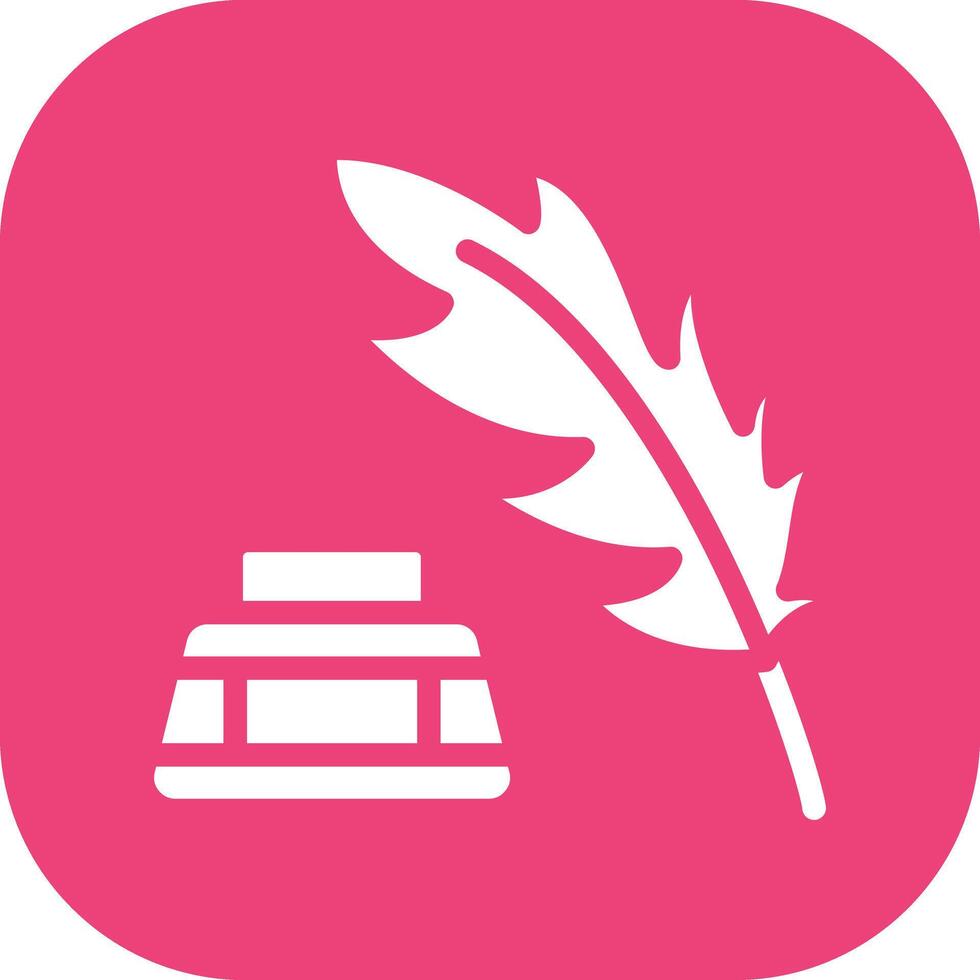 Feather Ink Vector Icon