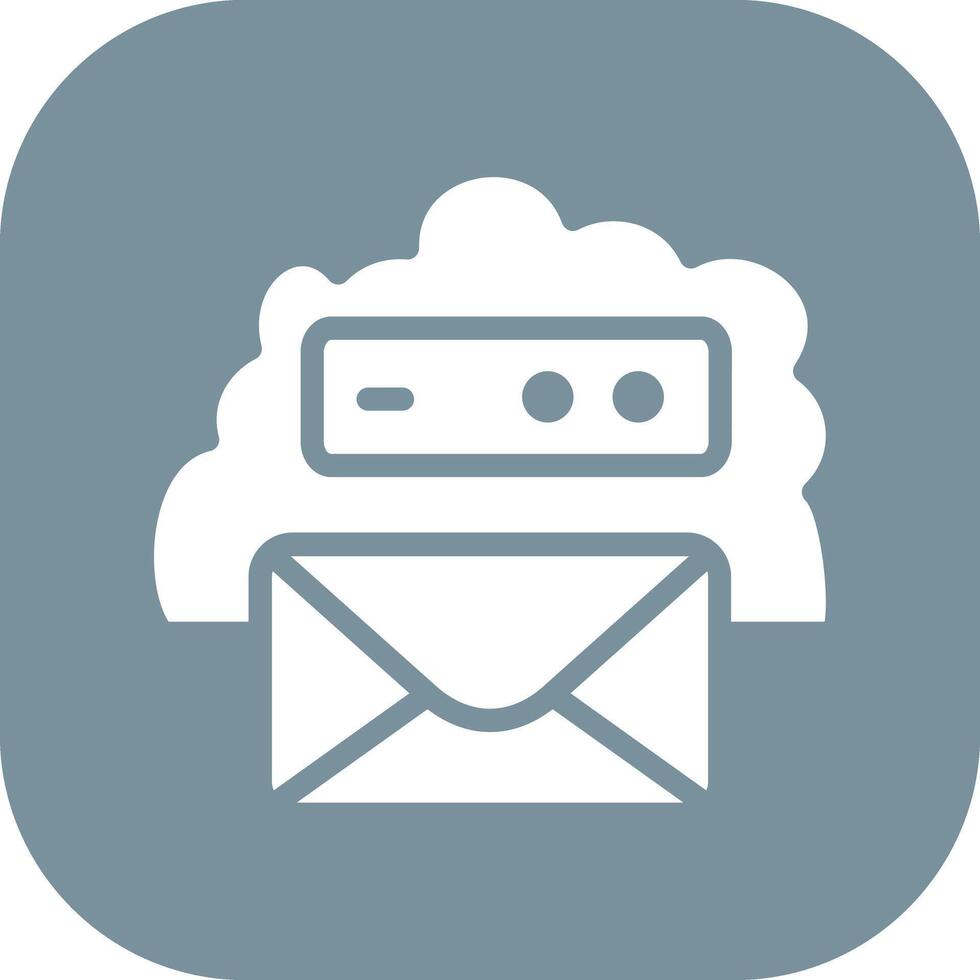 Cloud Email Vector Icon
