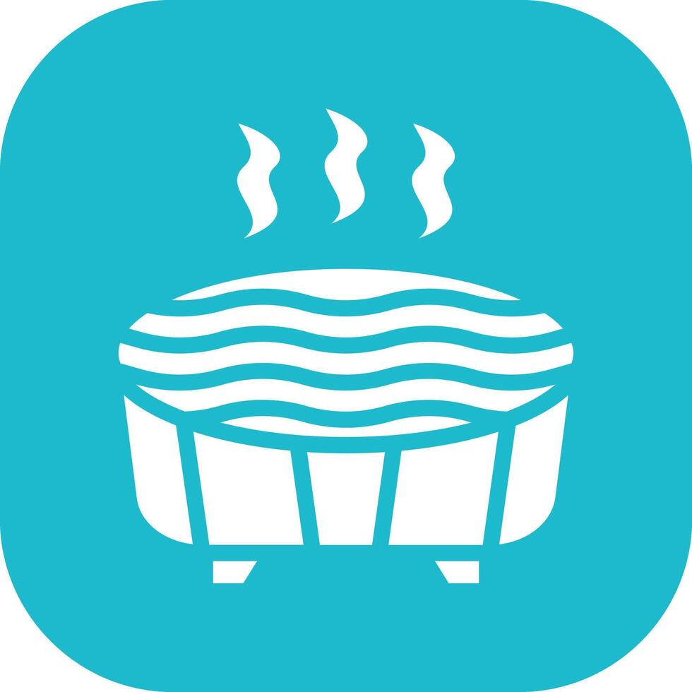 Hot Tub Vector Icon