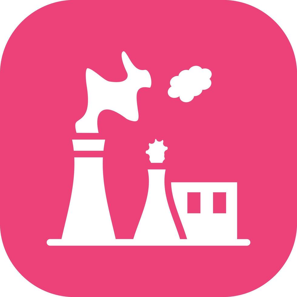 Chimney Pollution Vector Icon