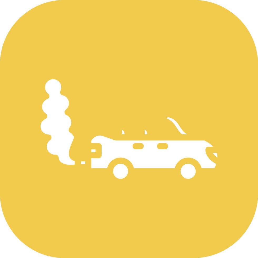 Car Pollution Vector Icon
