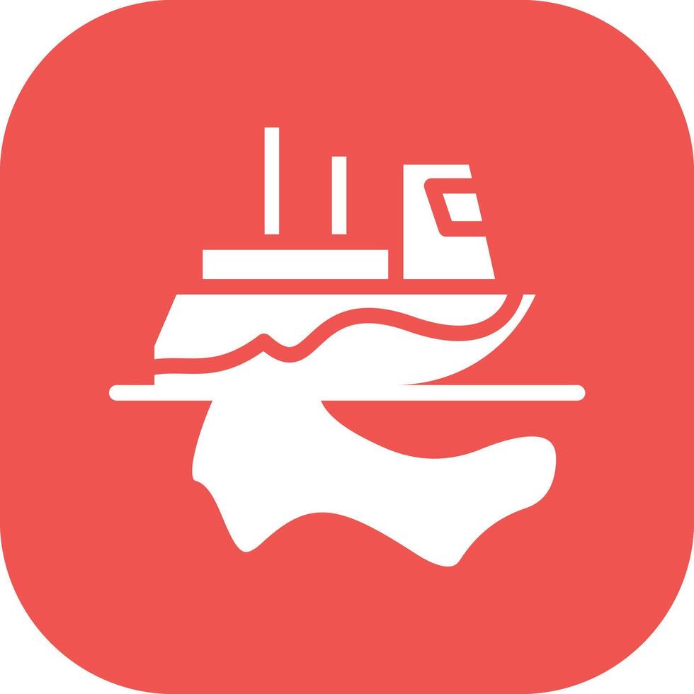 Ocean Oil Spill Vector Icon