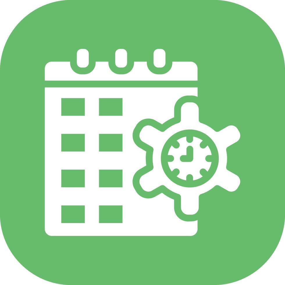 Time Plan Vector Icon