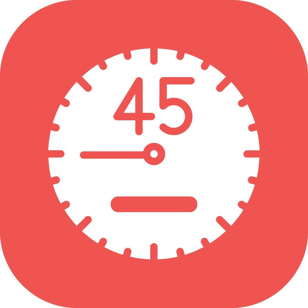 45 Minutes Vector Icon