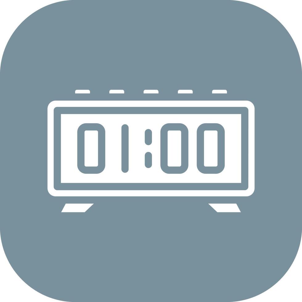 Digital Clock Vector Icon