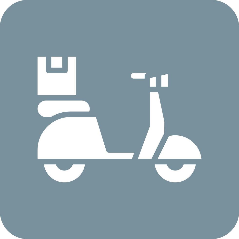 Delivery Bike Vector Icon