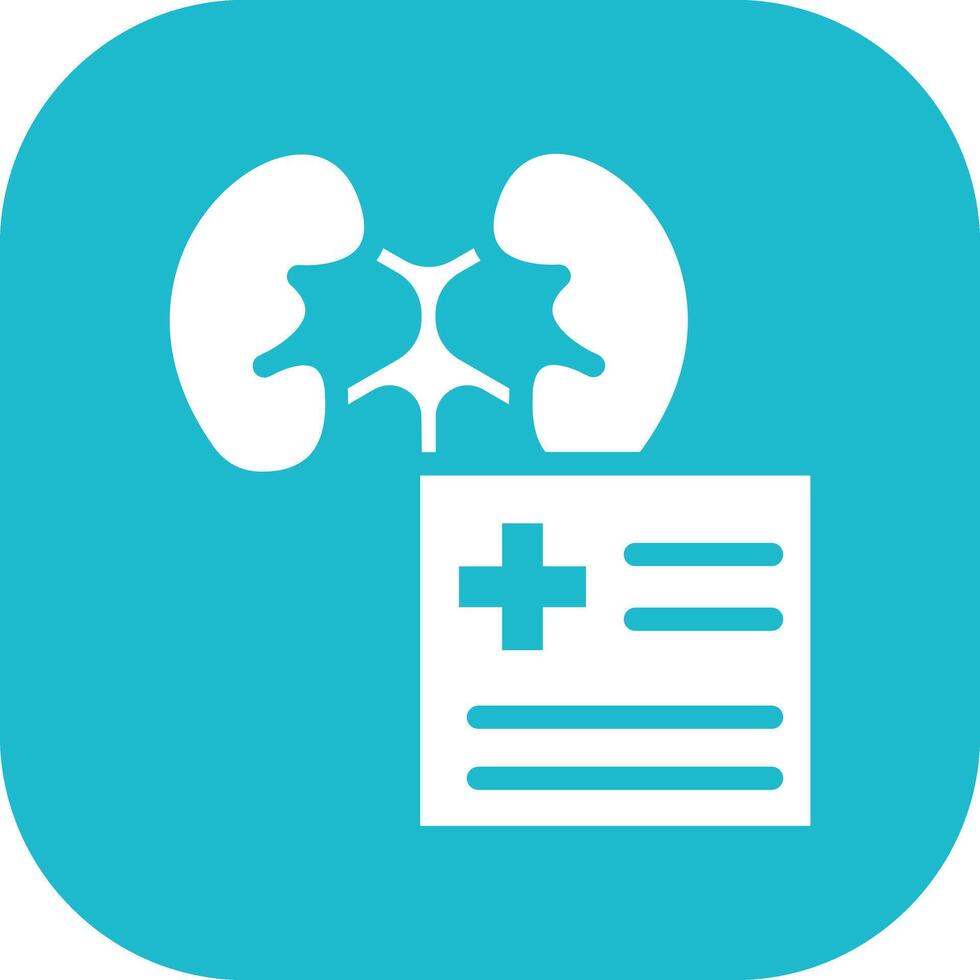 Kidney Checkup Vector Icon