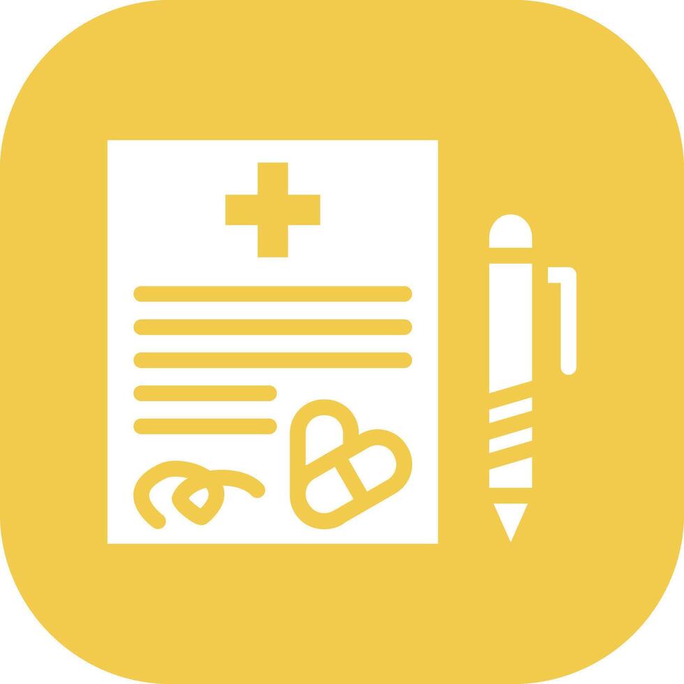 Prescription Vector Icon