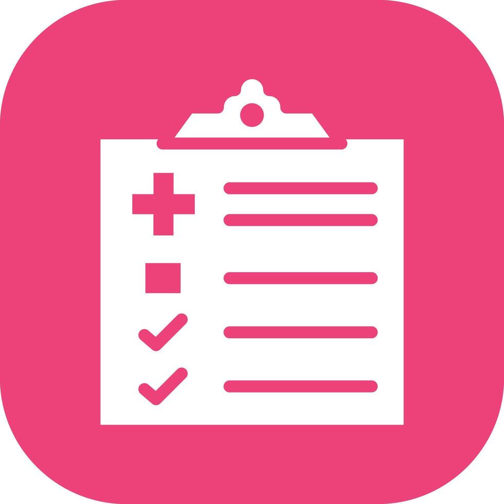 Patient Checklist Vector Icon