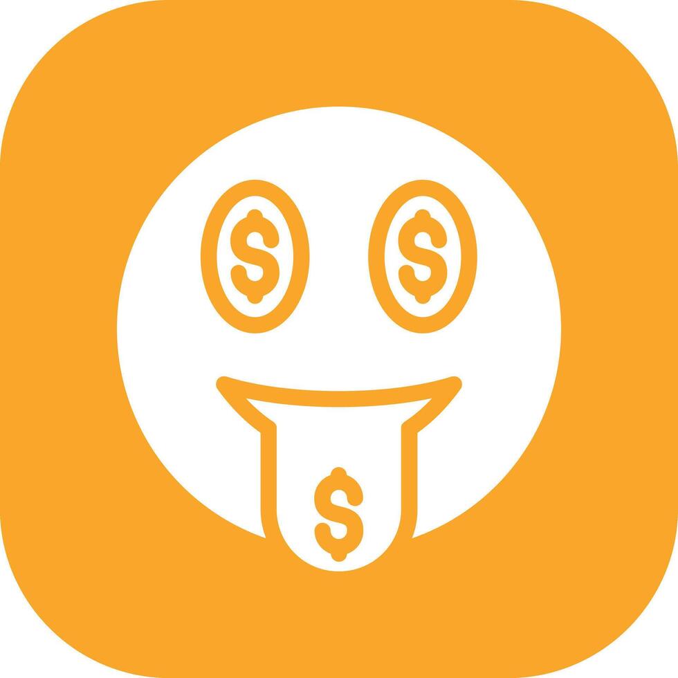 Money Mouth Face Vector Icon