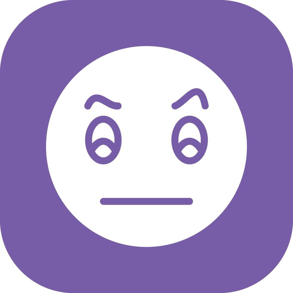 Face with Raised Eyebrow Vector Icon