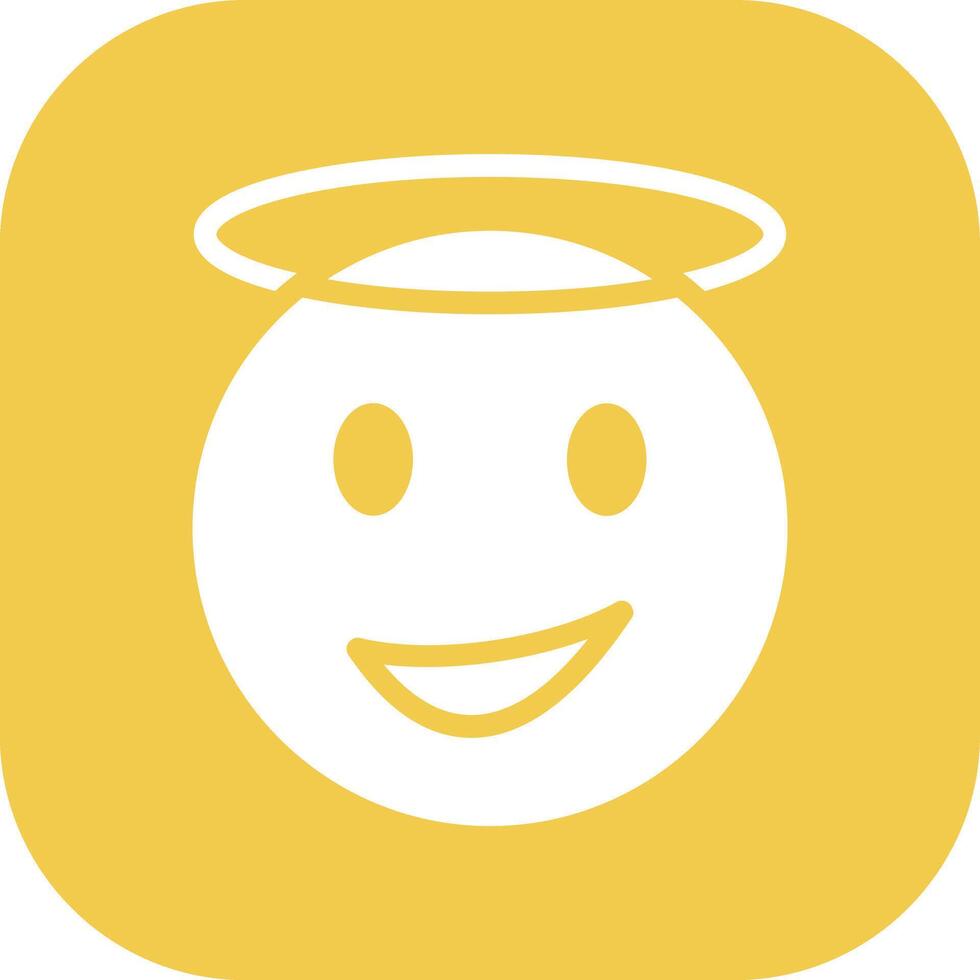 Smiling Face with Halo Vector Icon