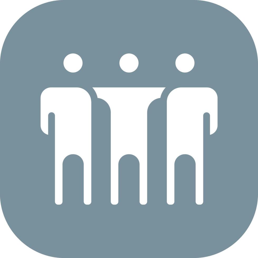 Friends Standing Vector Icon