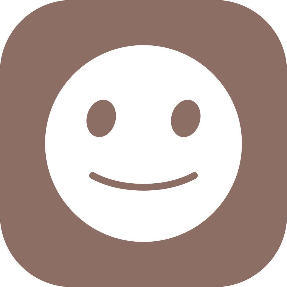 Slightly Smiling Face Vector Icon