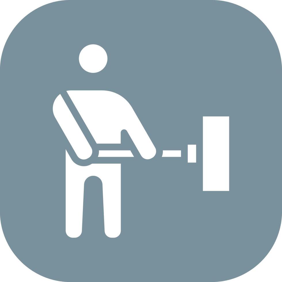 Man Holding Wiper Vector Icon