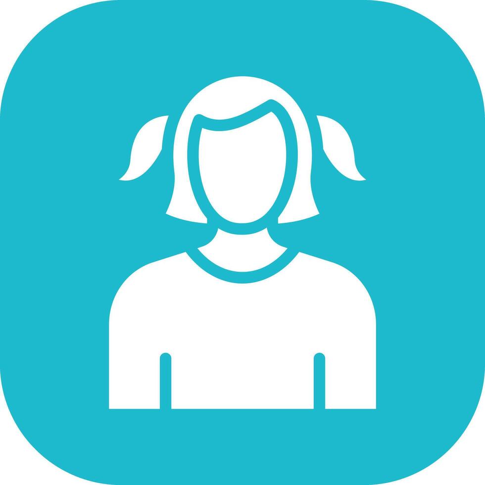 Young Lady Vector Icon