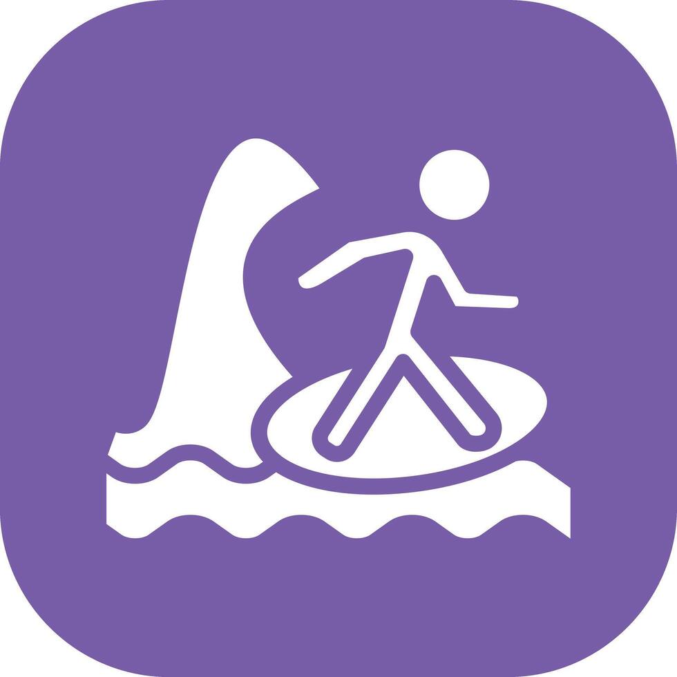 icono de vector de surf