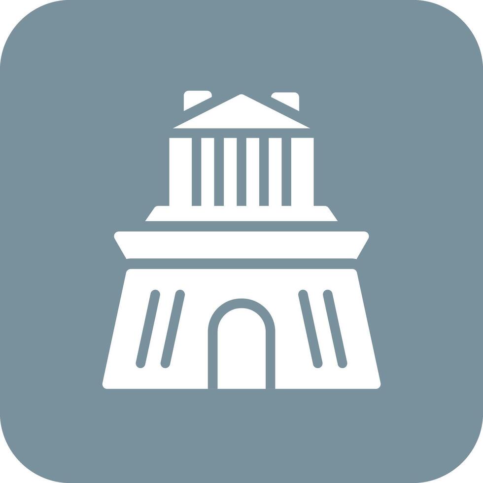 Halicarnassus Mausoleum Vector Icon