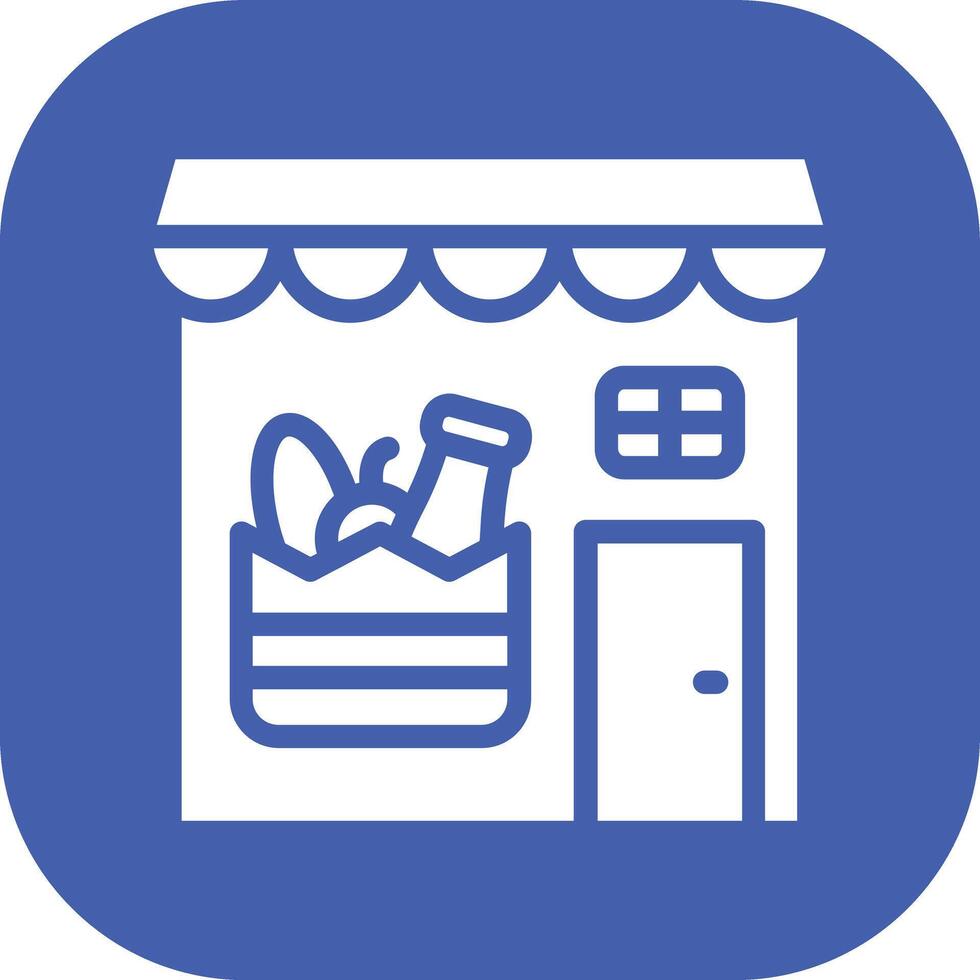 Groceries Store Vector Icon