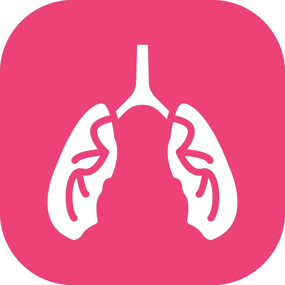 icono de vector de pulmones