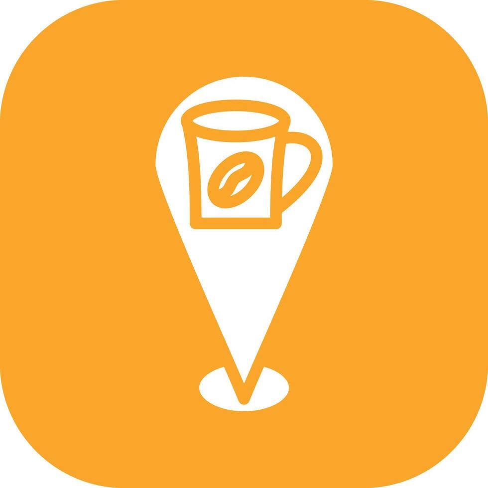 Cafe Location Vector Icon