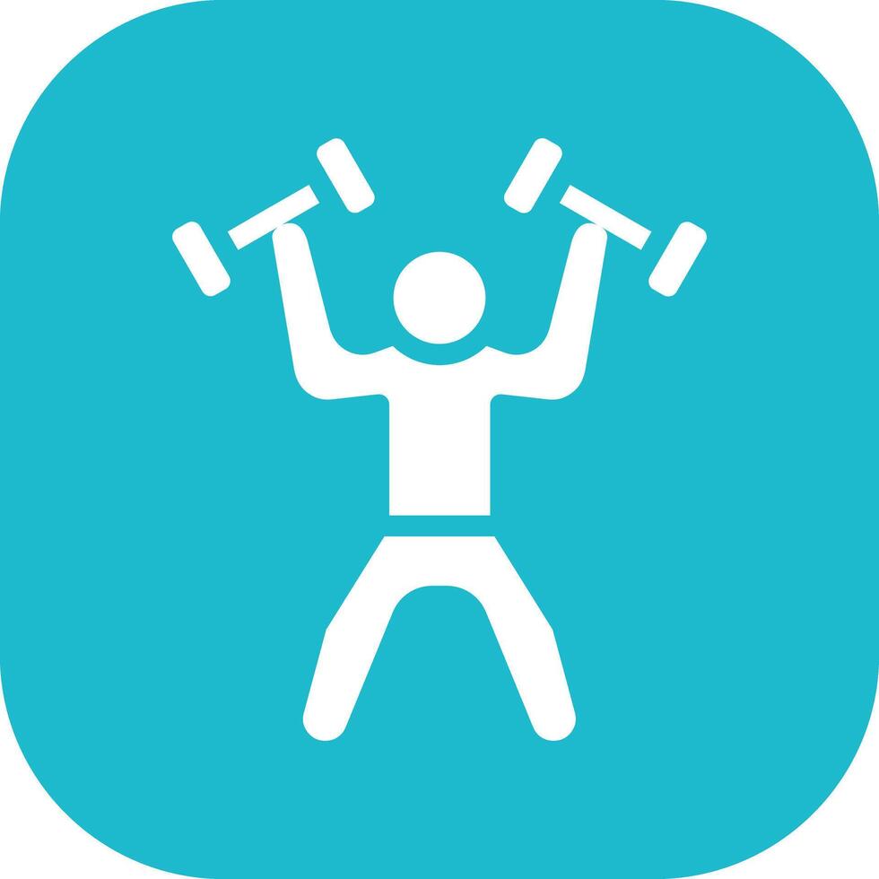 Weightlifter Vector Icon