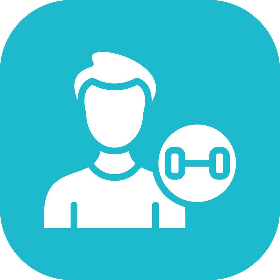 Gym Trainer Vector Icon
