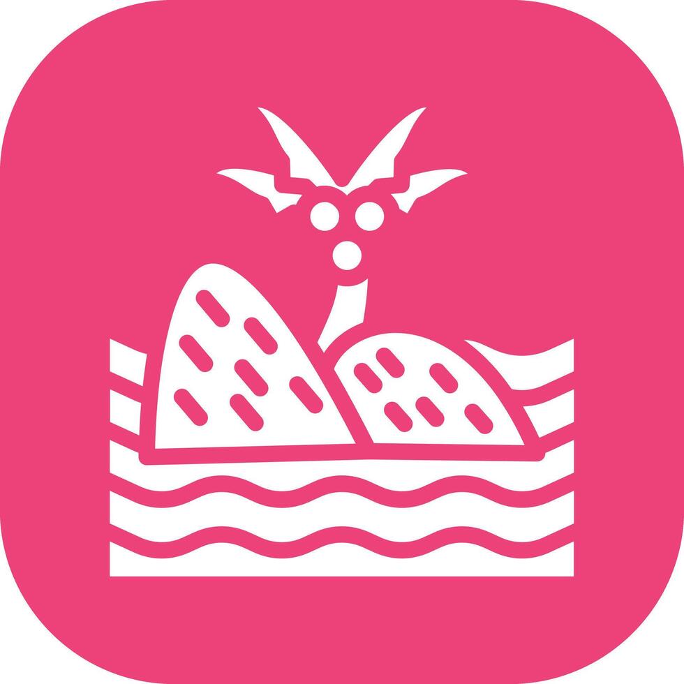 Island Landscape Vector Icon