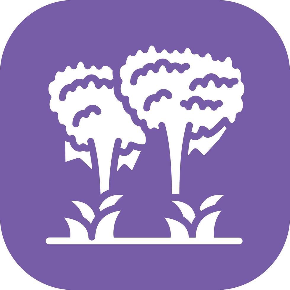 Jungle Landscape Vector Icon