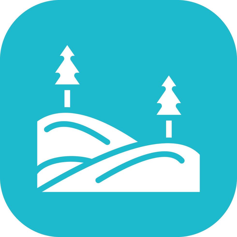 Hills Landscape Vector Icon