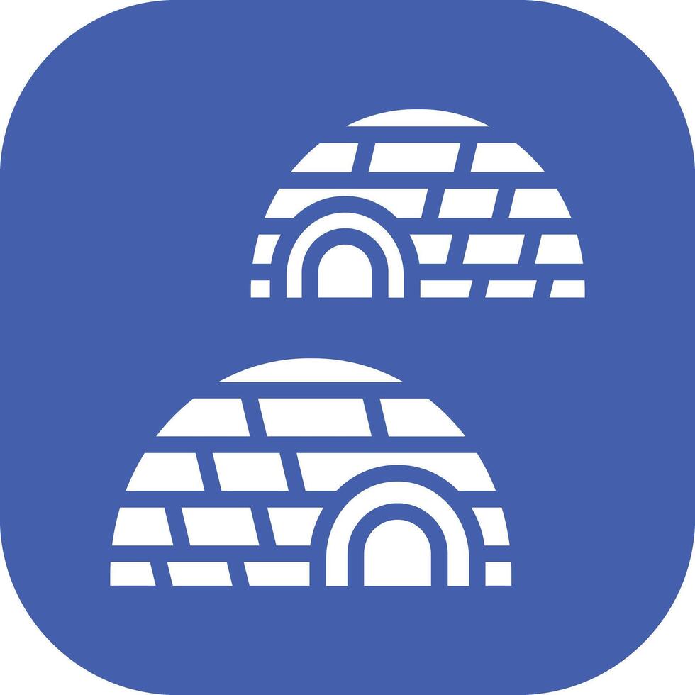 Igloo Landscape Vector Icon