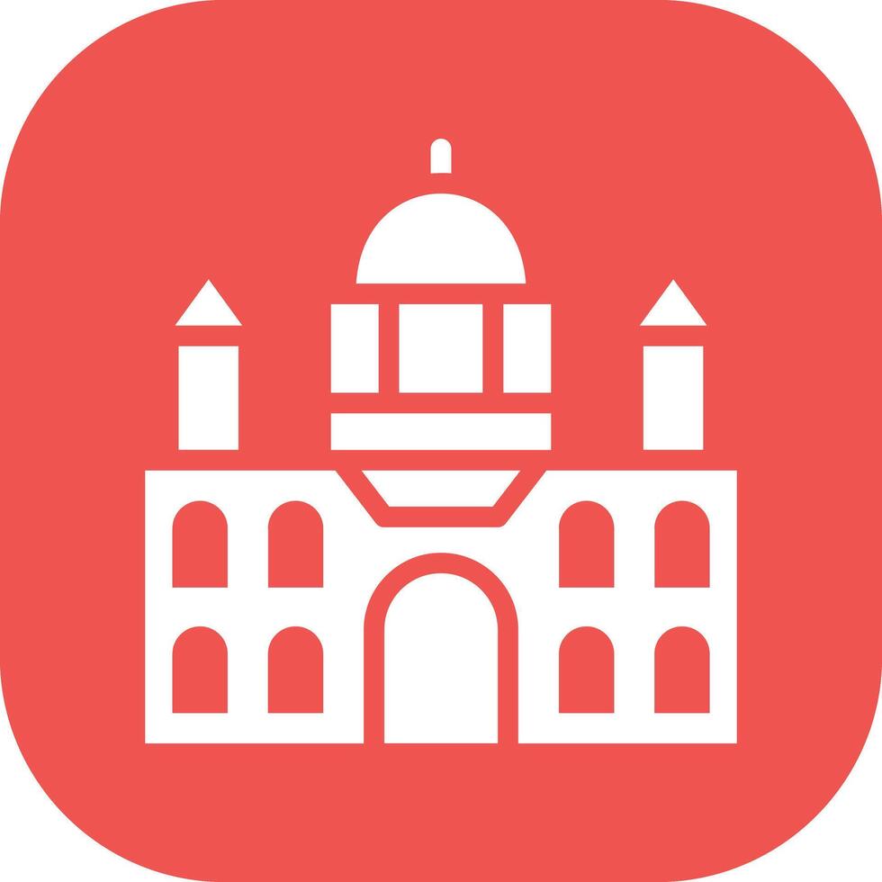 Castle Landscape Vector Icon