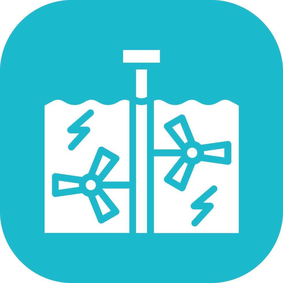 Tidal Power Vector Icon