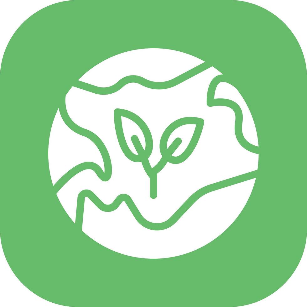 Eco Earth Vector Icon