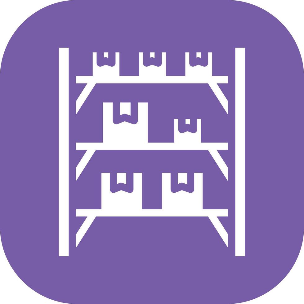 Package Shelves Vector Icon
