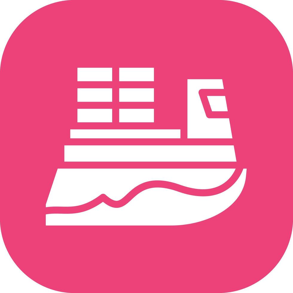 Cargo Ship Vector Icon