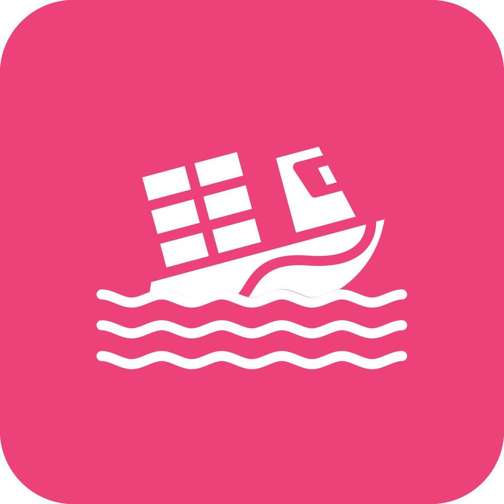 Boat Sink Vector Icon