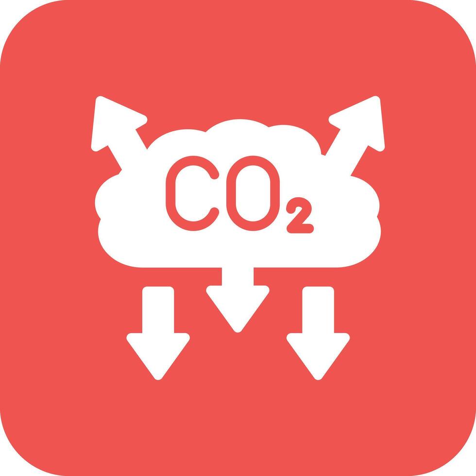 co2 contaminación vector icono