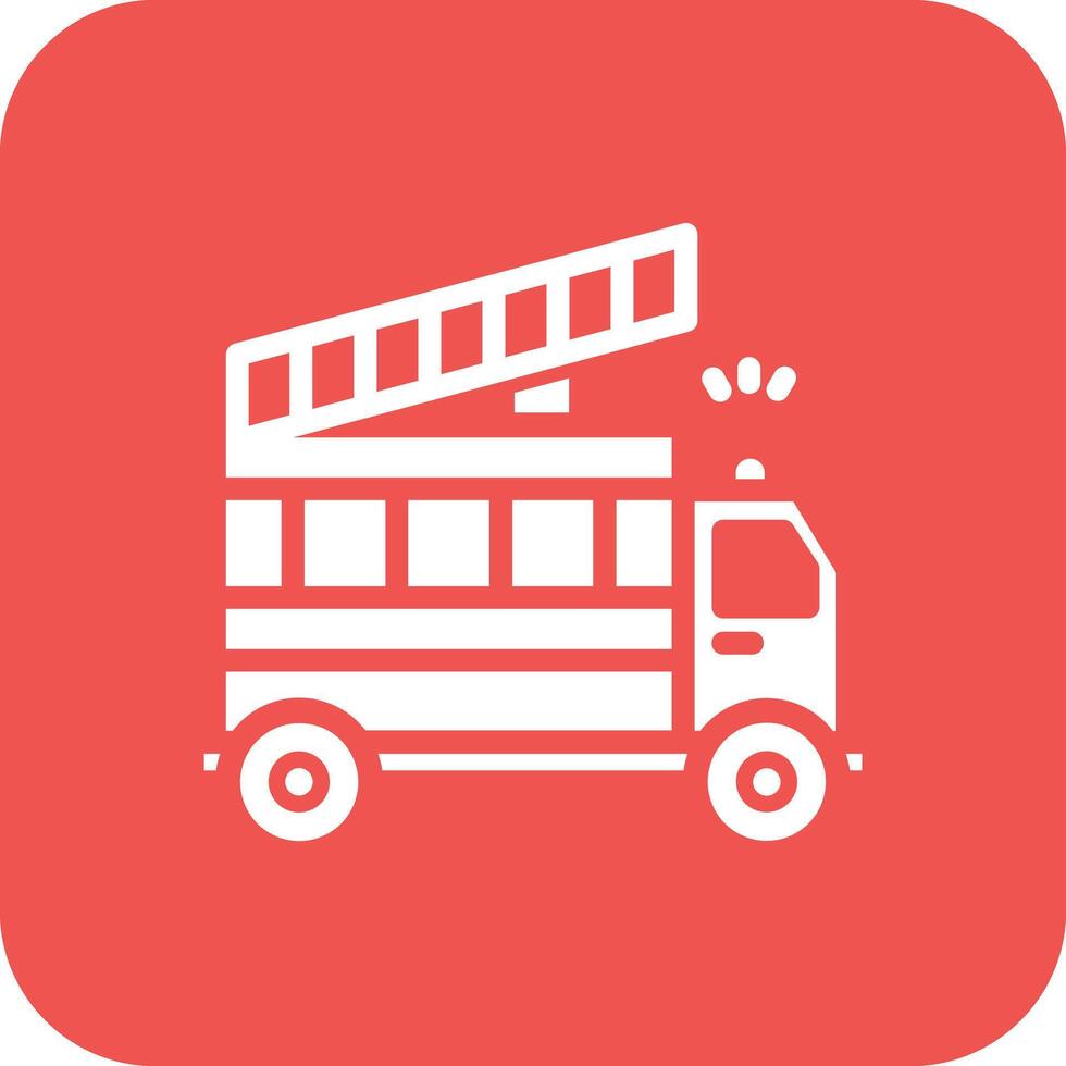Firefighter Truck Vector Icon
