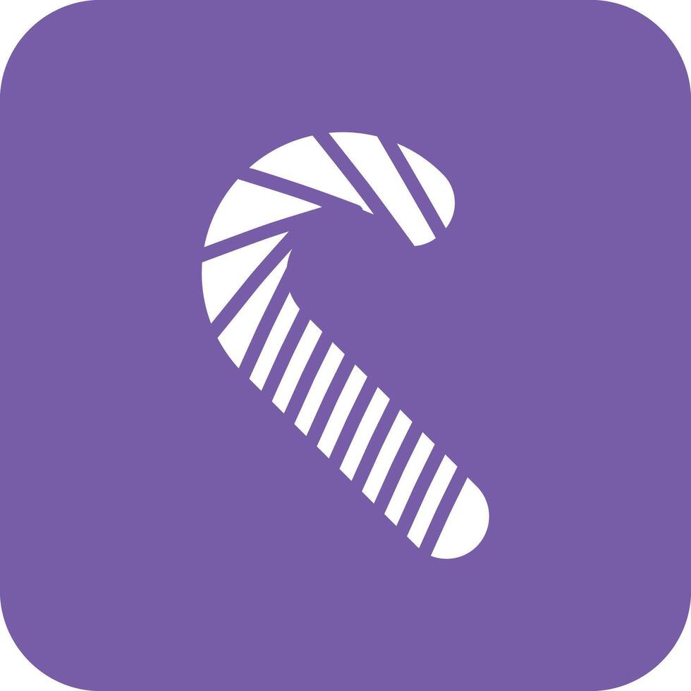 Candy Cane Vector Icon
