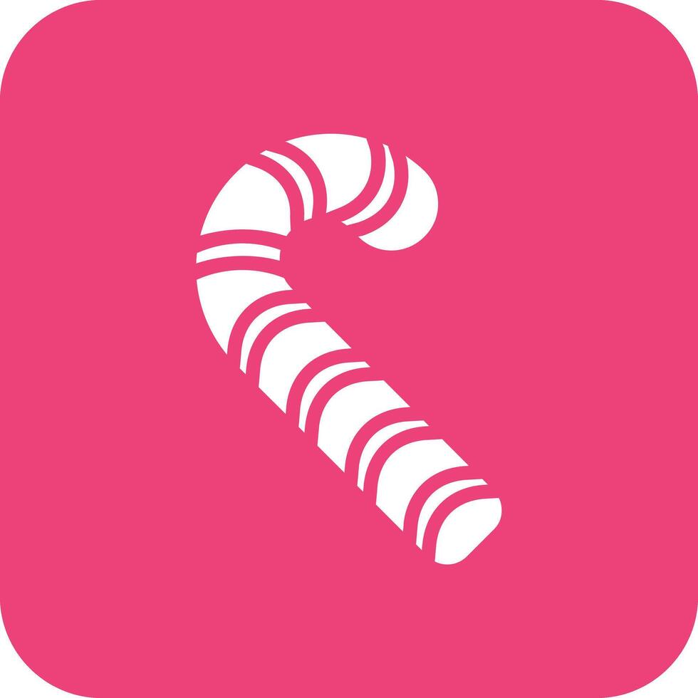 Candy Cane Vector Icon